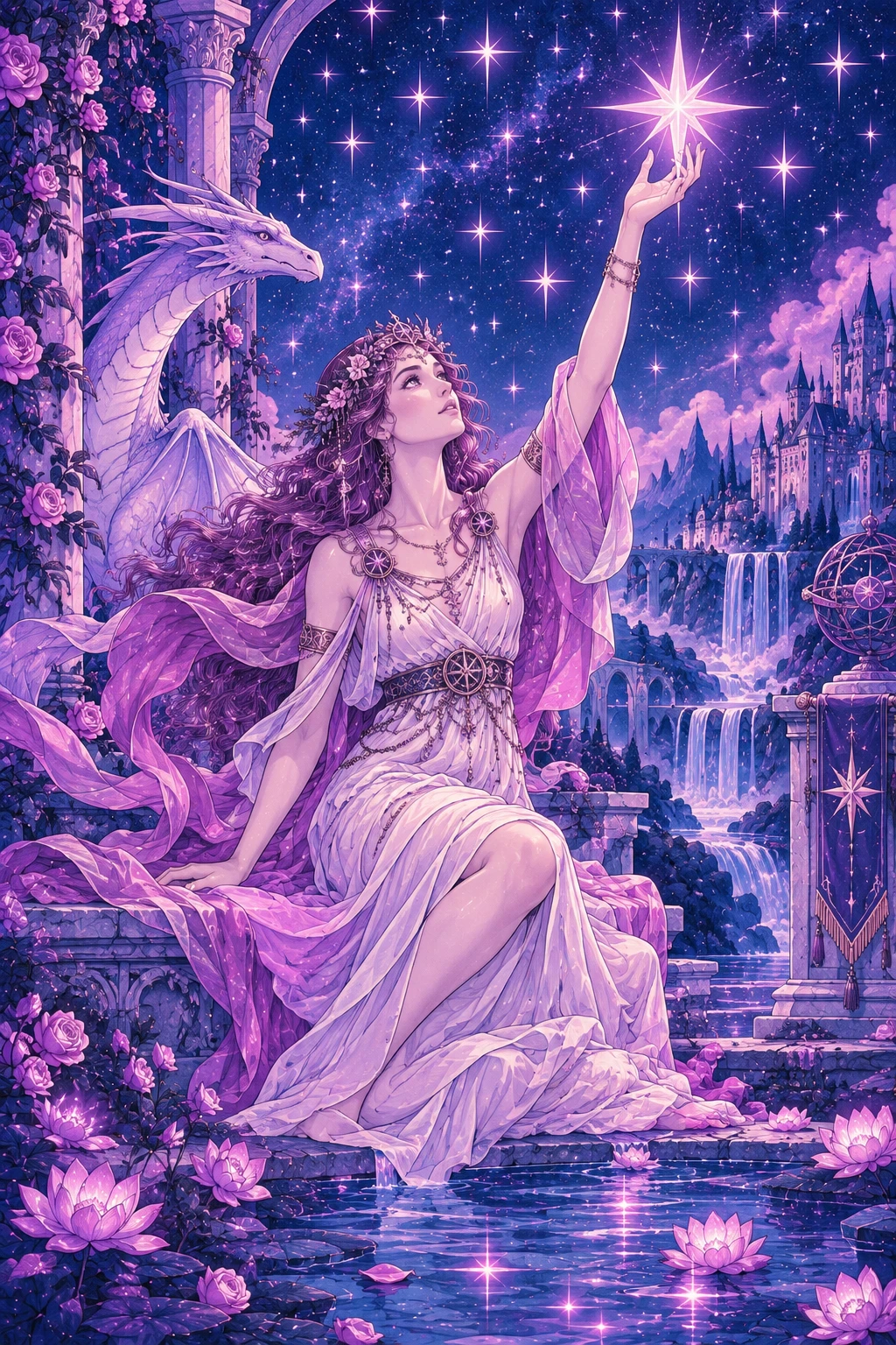 The Star from the Sonam Zangmo Tarot collection