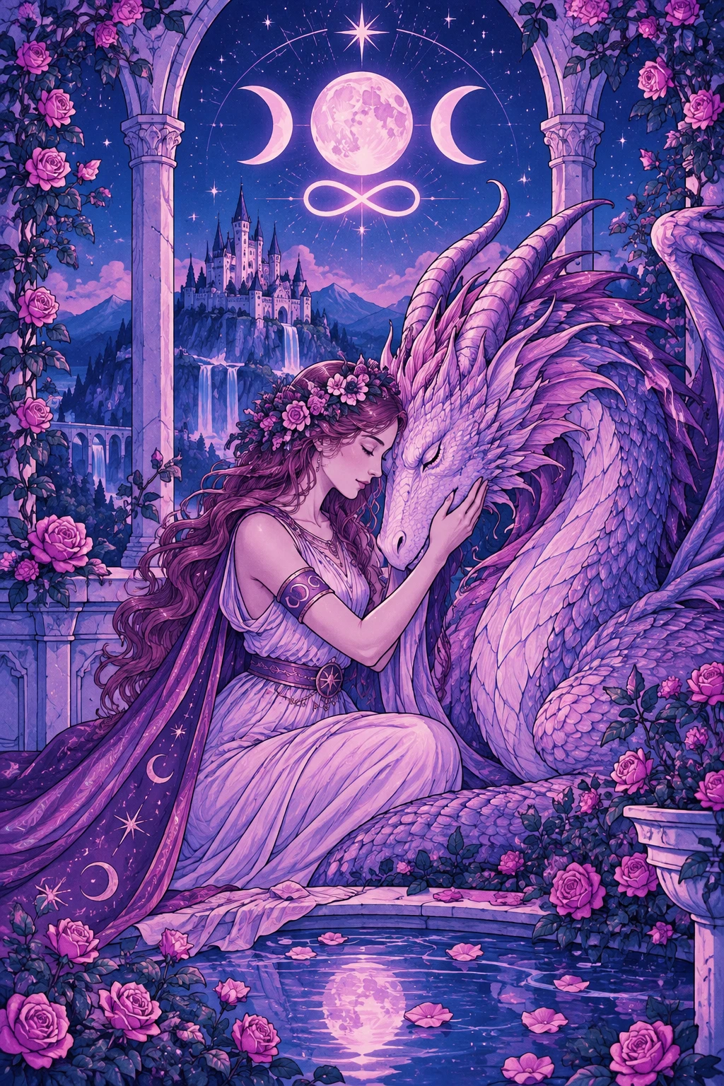 Strength — original Sonam Zangmo Tarot illustration