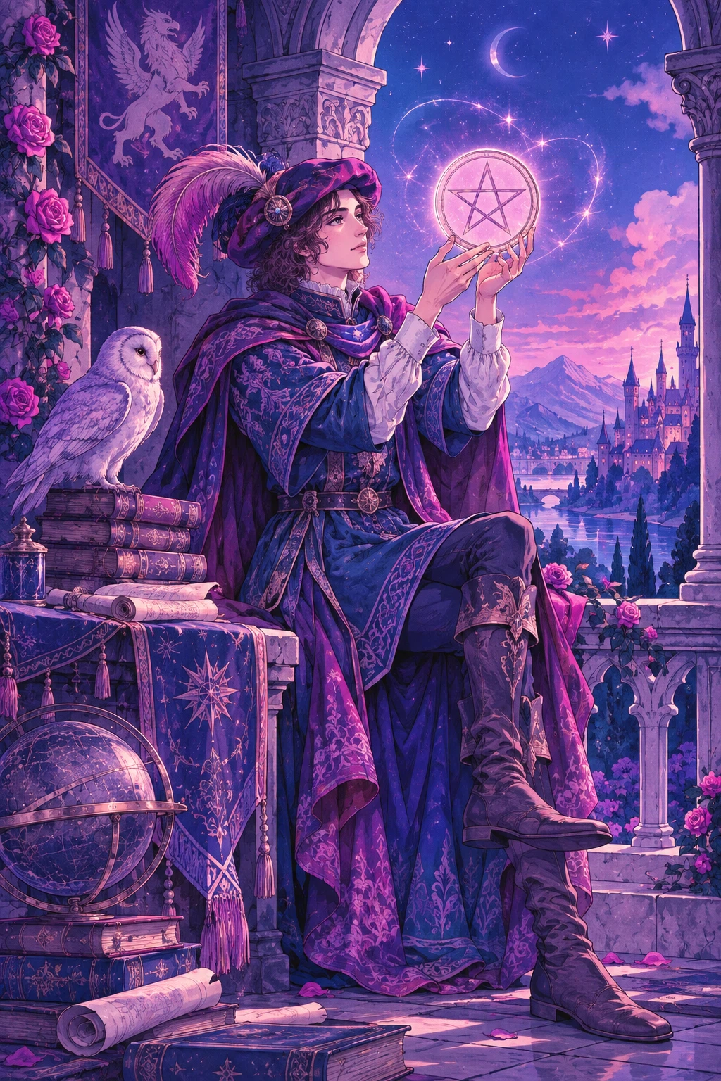 Page of Pentacles — original Sonam Zangmo Tarot illustration