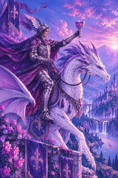 Knight of Cups — Sonam Zangmo Tarot illustration