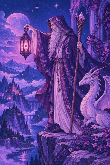 The Hermit — Sonam Zangmo Tarot illustration