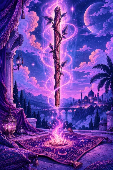 Ace of Wands — Sonam Zangmo Tarot illustration