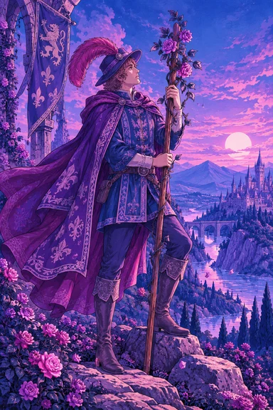 Page of Wands — Sonam Zangmo Tarot illustration